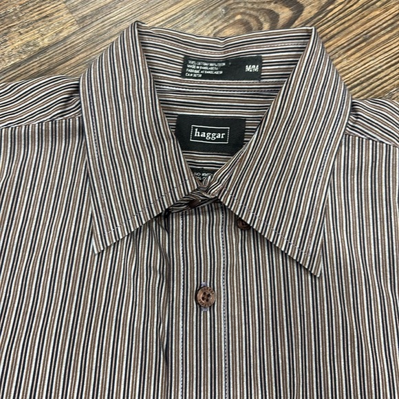 ❤️ Men's Striped Gray Shirt - Picture 2 of 3